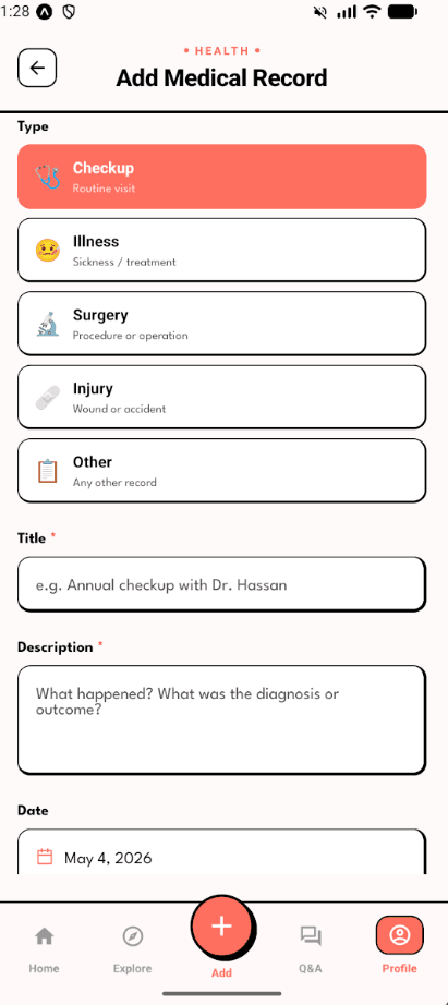 Pet Health Tracking
